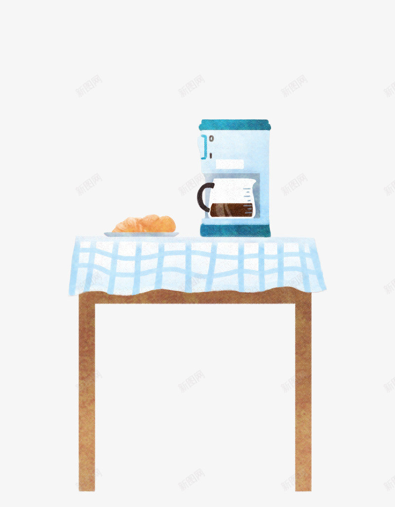 卡通桌子上的咖啡png免抠素材_新图网 https://ixintu.com 卡通 咖啡 桌子 餐桌