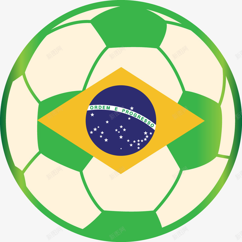 巴西足球png免抠素材_新图网 https://ixintu.com 巴西 巴西特征 装饰 足球 里约奥运会