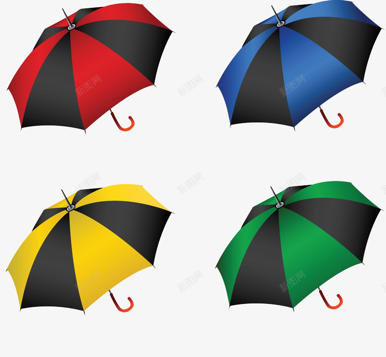 雨伞的世界png免抠素材_新图网 https://ixintu.com 下雨 世界 保护伞 躲避 雨伞