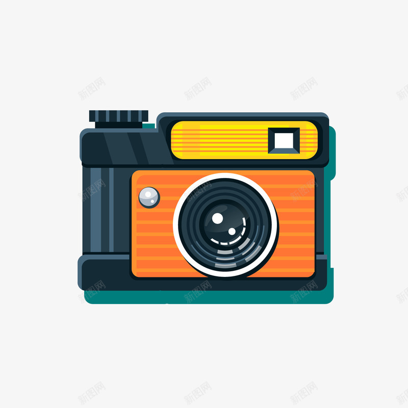 复古数码相机png免抠素材_新图网 https://ixintu.com 卡通相机 复古相机 数码相机 红色相机
