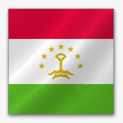 塔吉克斯坦亚洲旗帜素材