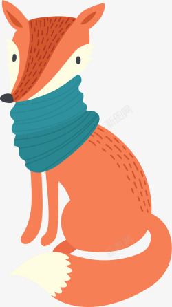卡通狐狸装饰图案素材