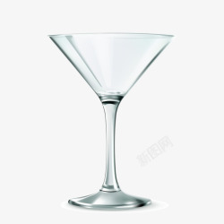 低矮白色透明玻璃杯高清图片