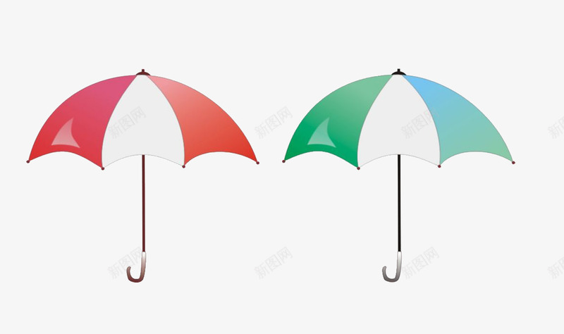 卡通雨伞效果png免抠素材_新图网 https://ixintu.com 免抠 免抠元素 免费下载 海报 滑翔伞 红色 蓝色 雨伞