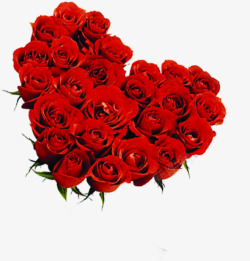鲜花造型红色鲜花玫瑰爱心造型高清图片