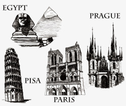 法国游旅游各国名建筑高清图片
