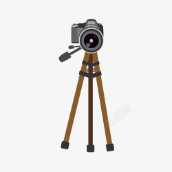 相机带带三脚架的数码相机高清图片