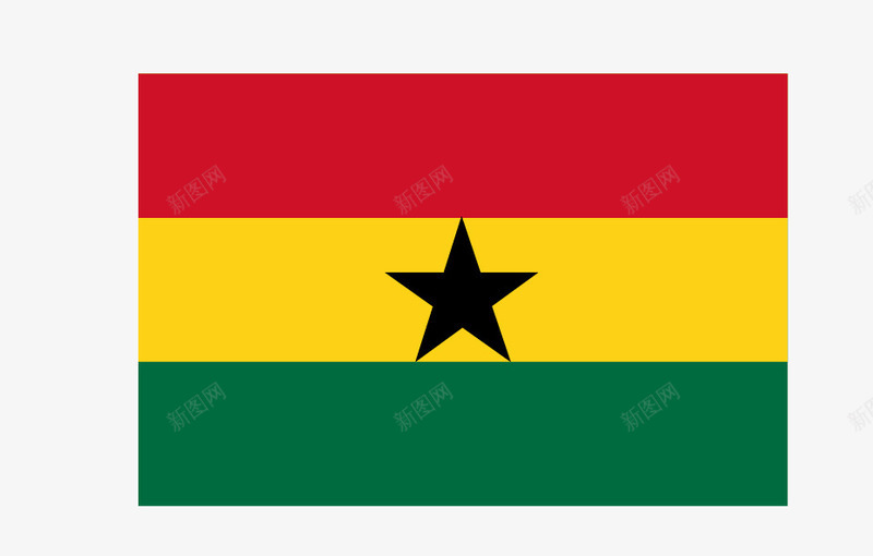 加纳国旗矢量图图标eps_新图网 https://ixintu.com 国旗 矢量国旗 矢量旗帜 矢量图