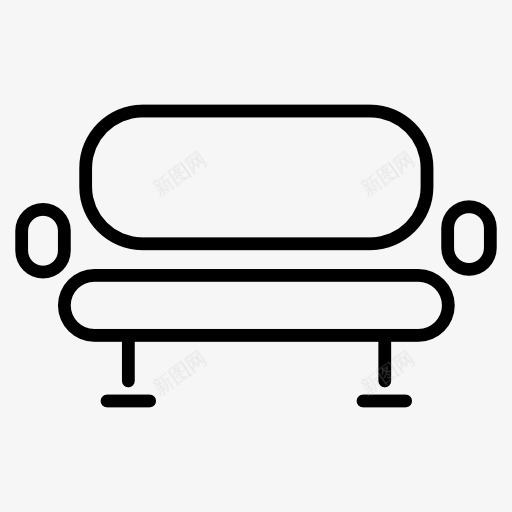 沙发上的手臂图标png_新图网 https://ixintu.com 坐 家具 座 座椅 建筑 沙发