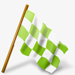 绿色的方格格子旗图标png_新图网 https://ixintu.com flag 小旗 小旗子 旗帜
