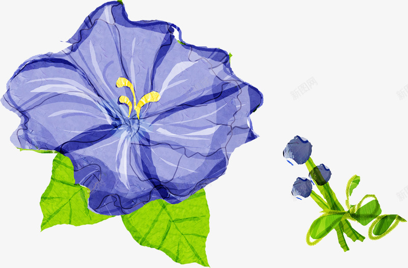 合成紫色的花卉植物效果造型png免抠素材_新图网 https://ixintu.com 合成 效果 植物 紫色 花卉 造型