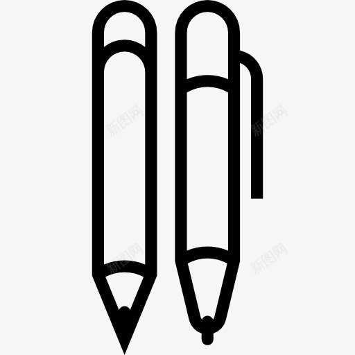 铅笔图标png_新图网 https://ixintu.com 写 学校 教育 画 笔