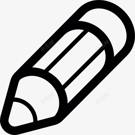 铅笔橡皮图标png_新图网 https://ixintu.com 写 学校的材料 工具和器具 擦 橡胶 画