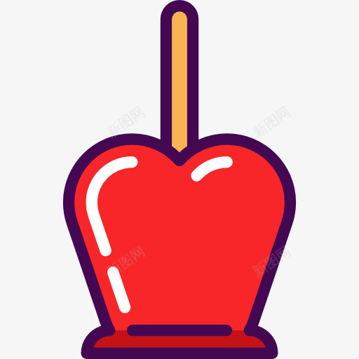 拔丝苹果图标png_新图网 https://ixintu.com 拔丝苹果 有机 水果 甜点 食品 食品和餐厅