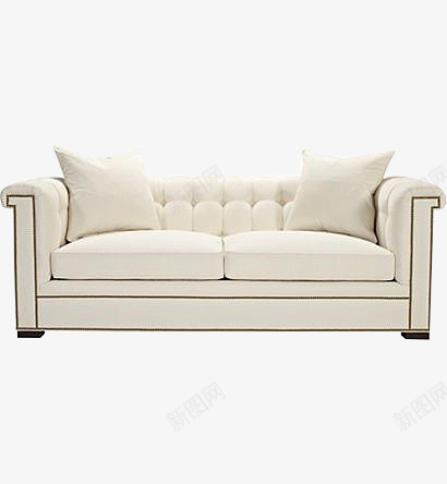 米白色装饰轻欧沙发png免抠素材_新图网 https://ixintu.com 沙发 简约 米白色沙发 装饰