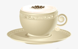 三维图华丽奶茶杯艺术三维图矢量图高清图片