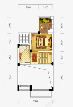 房地产彩页平面布置图标高清图片