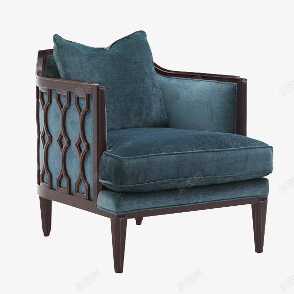 墨蓝色美式沙发png免抠素材_新图网 https://ixintu.com 墨蓝色沙发 墨蓝色装饰 美式沙发 美式装饰