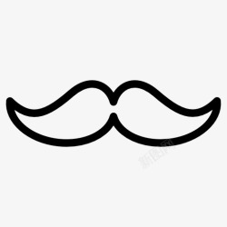 mostache经典的小胡子图标高清图片