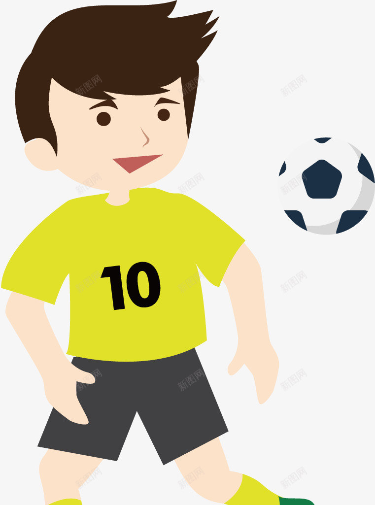小孩踢足球png免抠素材_新图网 https://ixintu.com 儿童 小孩 踢足球