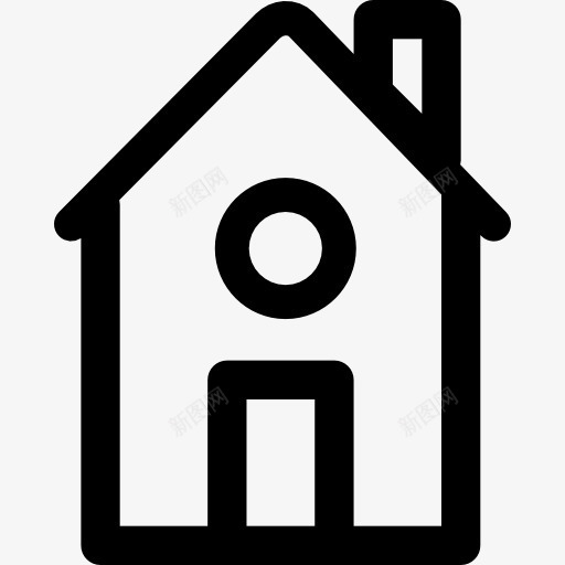 高大的房子图标png_新图网 https://ixintu.com 家居 建筑 房地产 房子