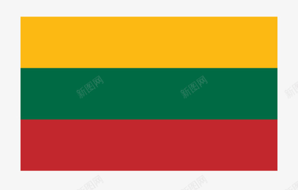 立陶宛国旗矢量图图标图标