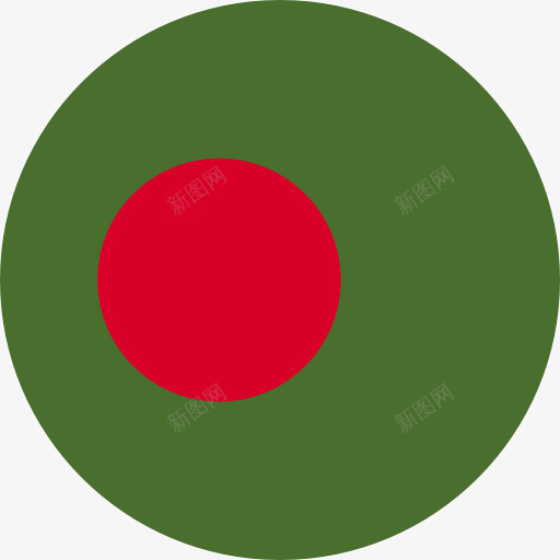 孟加拉图标png_新图网 https://ixintu.com 世界 国家 孟加拉 旗帜 民族