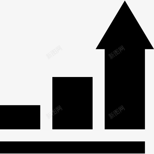 图形图标png_新图网 https://ixintu.com 商业 图 图形 成长条形图 效益统计 箭头 统计