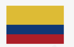 哥伦比亚国旗矢量图素材