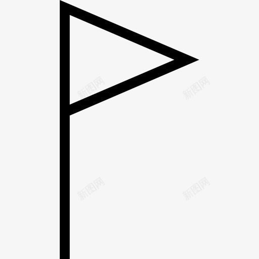 国旗概述工具三角形图标png_新图网 https://ixintu.com 三角形 地图和国旗 山楂Docs中风 工具 旗帜 标志 概述 符号