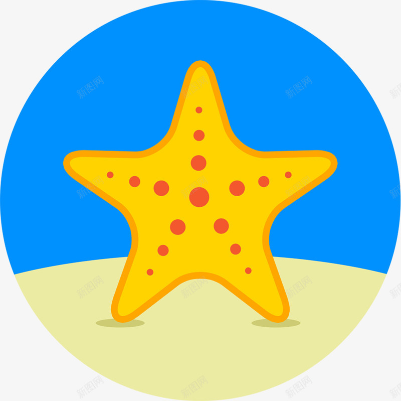 海星ColorFlaticons图标png_新图网 https://ixintu.com Starfish 星海标志 海星