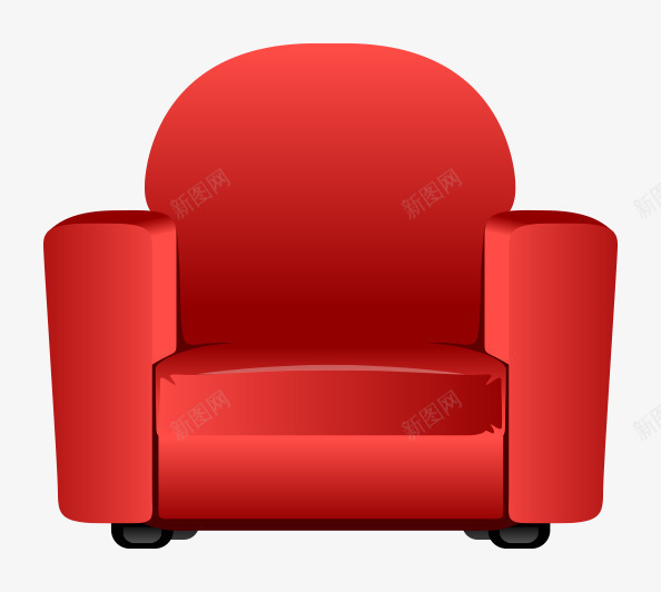 家具单人沙发拟真实物png免抠素材_新图网 https://ixintu.com 家具 拟真实物