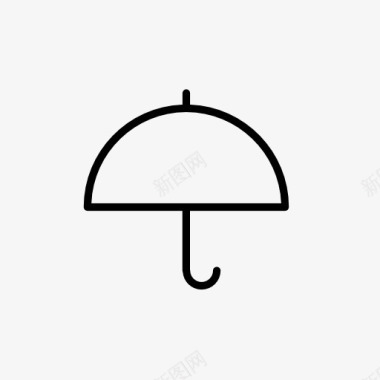 雨伞标志符号图标图标