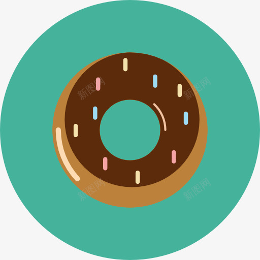 甜甜圈图标png_新图网 https://ixintu.com 炸圈饼 甜 甜点 甜甜圈 面包 食品 食品和餐厅