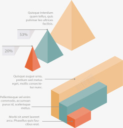金字塔分类数据图矢量图素材