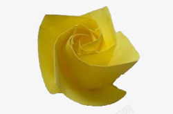 一朵黄色玫瑰折纸素材
