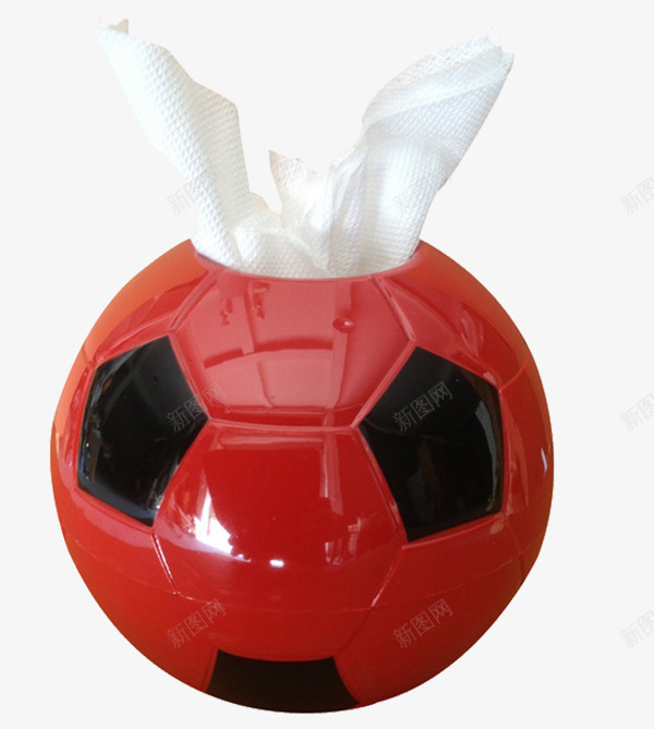 足球纸巾盒png免抠素材_新图网 https://ixintu.com 产品实物 红色 耐用