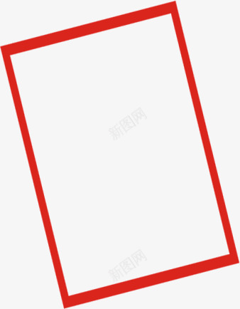 红色边框方形边框六一儿童节png免抠素材_新图网 https://ixintu.com 六一儿童节 方形 红色 边框