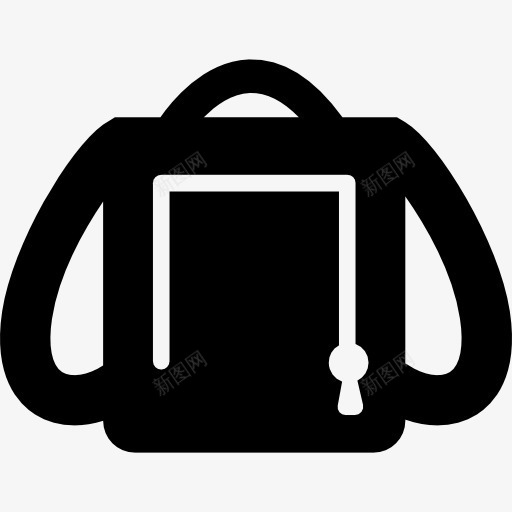 背标图标png_新图网 https://ixintu.com 学校 工具袋 教育 教育图标 背包 行李