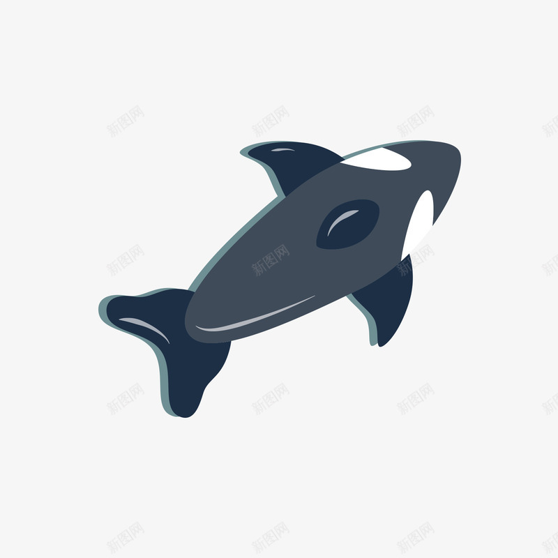 蓝色海豚水上充气玩具png免抠素材_新图网 https://ixintu.com 充气玩具 水上玩具 海豚 矢量玩具 蓝色