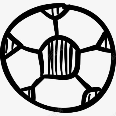足球手绘玩具图标图标