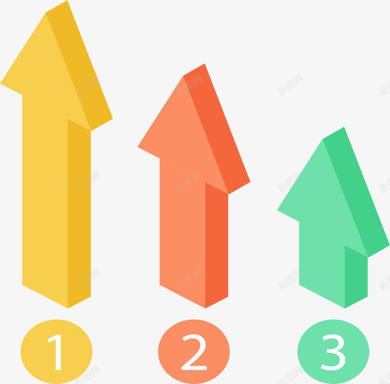 箭头分类标签矢量图图标eps_新图网 https://ixintu.com ppt图标 信息图表 商务 矢量素材 矢量图