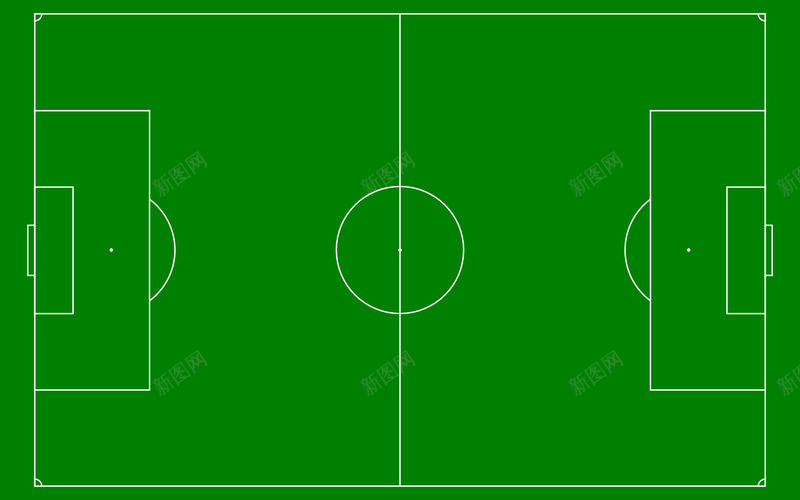绿色足球场png免抠素材_新图网 https://ixintu.com 场地 绿色 装饰 足球场