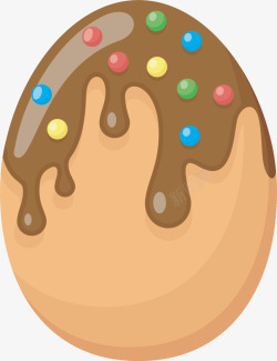 甜品彩蛋复活节巧克力甜品彩蛋高清图片