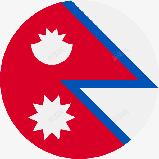 尼泊尔图标png_新图网 https://ixintu.com 世界 国家 尼泊尔 旗帜 民族