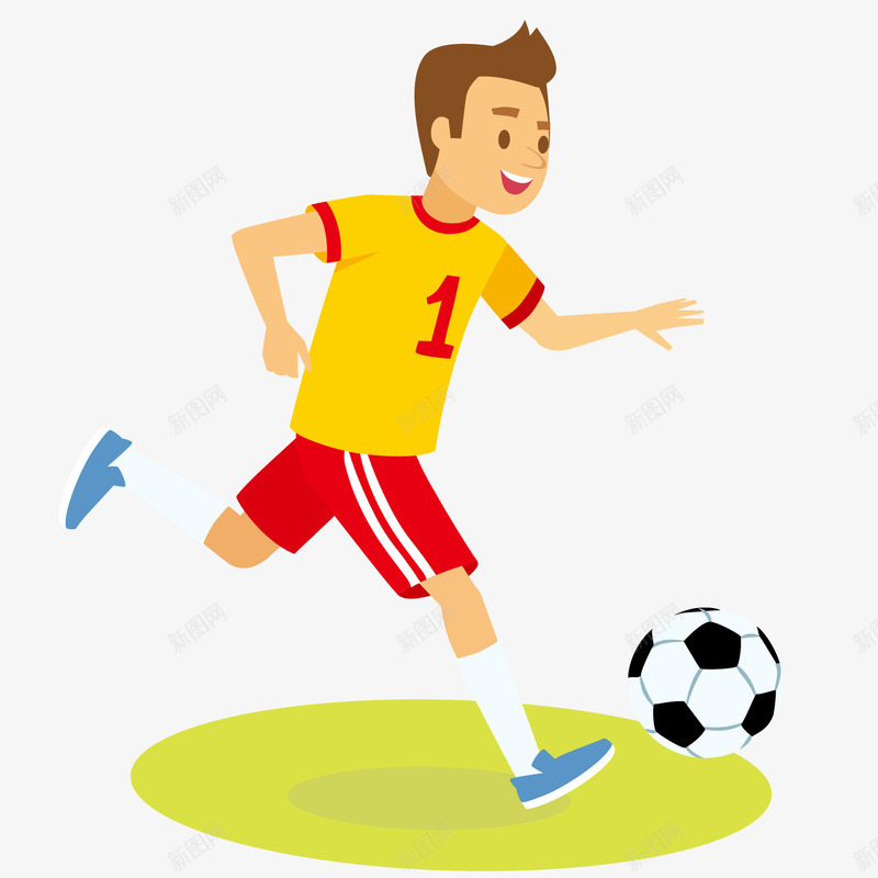 踢足球的少年png免抠素材_新图网 https://ixintu.com 少年 足球 踢足球 青少年足球