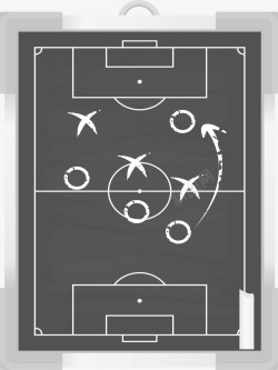 战略计划灰色系足球战略面板矢量图高清图片