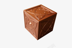 魔盒棕色纹理魔盒高清图片