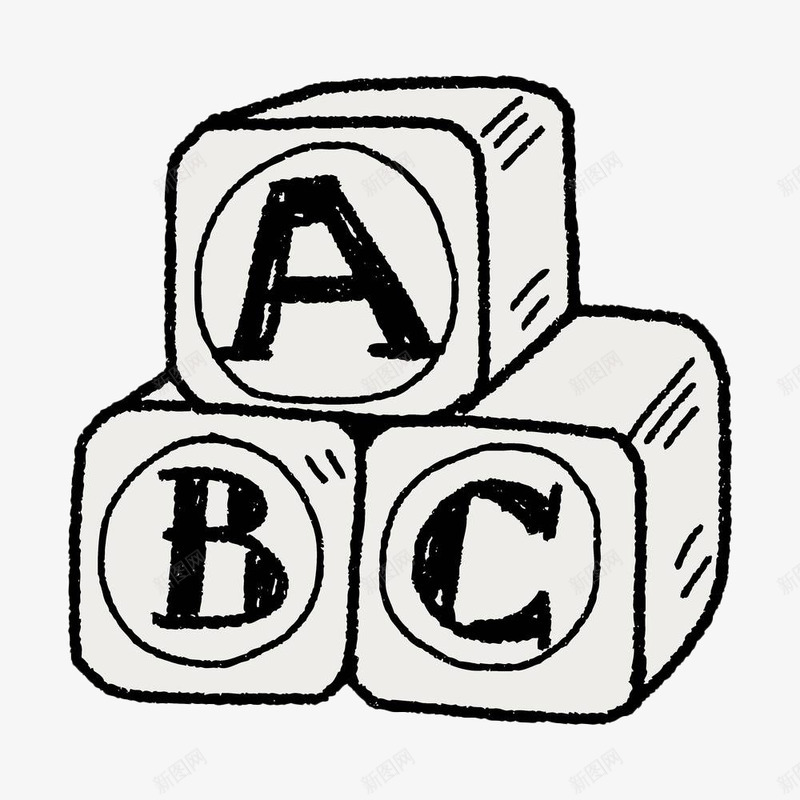 几何字母立体图形png免抠素材_新图网 https://ixintu.com ABC 几何 几何线条 字母 手绘 正方体 正方体线条 正方形 看图识字卡，看图识字 线条