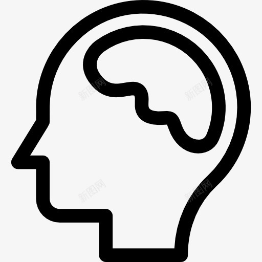 脑图标png_新图网 https://ixintu.com 人 人类的大脑 前部分 医学 商业和金融 大脑 脑前 身体器官 身体的一部分